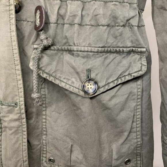 Hooded Bass Kaki Lined Coat Size Small. Rare in Canada! - Picture 11 of 15